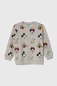 United Colors of Benetton hanorac de bumbac pentru copii x Disney cu modele gri 3E4ZG10C8.P.SEASONAL