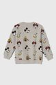 United Colors of Benetton bluza bawełniana dziecięca x Disney 3E4ZG10C8.P.SEASONAL szary AW23