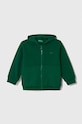 Детски памучен суичър United Colors of Benetton меланж зелен 3J68G502B.P.SEASONAL