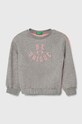 United Colors of Benetton bluza copii print gri 3PANG10AI.P.SEASONAL