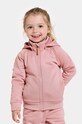 Didriksons bluza dziecięca CORIN KIDS FULLZIP z kapturem różowy 505003