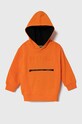 United Colors of Benetton bluza bawełniana dziecięca nadruk pomarańczowy 3J68G200H.P.SEASONAL