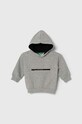 United Colors of Benetton hanorac de bumbac pentru copii imprimeu gri 3J68G200H.P.SEASONAL