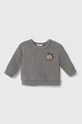 Kojenecká mikina United Colors of Benetton bez kapuce šedá 35MWA103X.W.SEASONAL