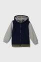 Detská mikina United Colors of Benetton s kapucňou tmavomodrá 3EB5G502F.P.SEASONAL