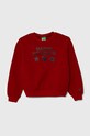 Dětská mikina United Colors of Benetton x Disney bez kapuce červená 3J73C10GJ.G.SEASONAL