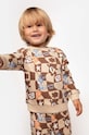 Coccodrillo bluza niemowlęca wzorzyste brązowy ZC3132101LBL