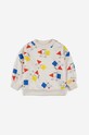 Бебешки памучен суичър Bobo Choses 223AB029 бял AW23