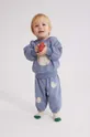 блакитний Бавовняна кофта для немовлят Bobo Choses Дитячий