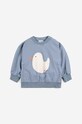Dětská bavlněná mikina Bobo Choses 223AB033 modrá AW23
