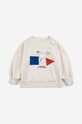 Bobo Choses bluza bawełniana niemowlęca 223AB038 biały AW23
