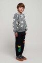 Bobo Choses bluza bawełniana dziecięca wzorzyste szary 223AC038