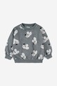 Bobo Choses bluza bawełniana dziecięca 223AC038 szary AW23