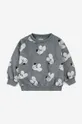 Otroški bombažen pulover Bobo Choses siva