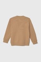 Emporio Armani hanorac de bumbac pentru copii 6R4MJ1.4JSRZ bej AW23