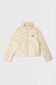 Vans kurtka dziecięca VN0A7YVRBSM1 FOUNDRY PUFFER PRINT MT bez kaptura beżowy VN0A7YVRBSM1
