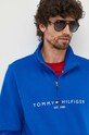 Tommy Hilfiger bluză albastru MW0MW20954