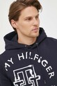 Tommy Hilfiger bluza bawełniana granatowy MW0MW31505