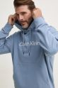 Bavlnená mikina Calvin Klein K10K111345 modrá