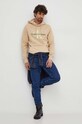 Calvin Klein Jeans bluza bawełniana J30J320805 beżowy AW24