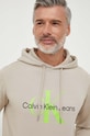 Calvin Klein Jeans bluza bawełniana beżowy J30J320805