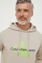 бежевый Хлопковая кофта Calvin Klein Jeans
