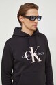 Бавовняна кофта Calvin Klein Jeans чорний J30J320805