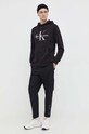 Бавовняна кофта Calvin Klein Jeans J30J320805 чорний AW24