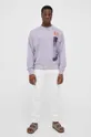 Calvin Klein Jeans pamut melegítőfelső lila