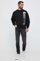 Pamučna dukserica Calvin Klein Jeans J30J323416 crna AW23