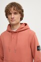 Calvin Klein Jeans hanorac de bumbac portocaliu J30J323430