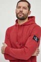 Calvin Klein Jeans hanorac de bumbac rosu J30J323430
