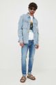 Bavlnená mikina Calvin Klein Jeans J30J323750 biela AW23
