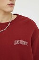 Les Deux bluza bawełniana Blake LDM200103 bordowy
