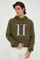 Bombažen pulover Les Deux zelena
