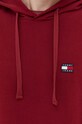Bavlněná mikina Tommy Jeans DM0DM16369 burgundské