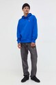 Βαμβακερή μπλούζα Tommy Jeans DM0DM16369 μπλε AW23