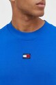 Pamučna dukserica Tommy Jeans DM0DM16370 plava