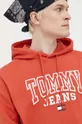 oranžna Bombažen pulover Tommy Jeans