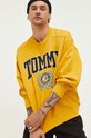 Tommy Jeans bluza bawełniana DM0DM16804 żółty AW23