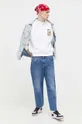 Tommy Jeans felpa in cotone bianco