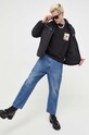 Βαμβακερή μπλούζα Tommy Jeans DM0DM16808 μαύρο AW23