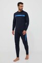 Βαμβακερό φούτερ BOSS 50496772 σκούρο μπλε AW23