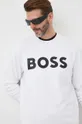 λευκό Βαμβακερή μπλούζα BOSS