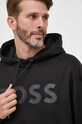 BOSS bluza bawełniana czarny 50496661