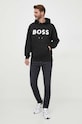 BOSS hanorac de bumbac 50496661 negru AW23