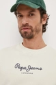 beżowy Pepe Jeans bluza bawełniana