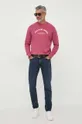 Хлопковая кофта Pepe Jeans Medley розовый