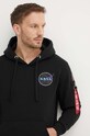 Кофта Alpha Industries x Nasa Space Shuttle Hoody чёрный 178317.556