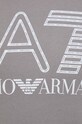 Бавовняна кофта EA7 Emporio Armani 6RPM08.PJSHZ сірий